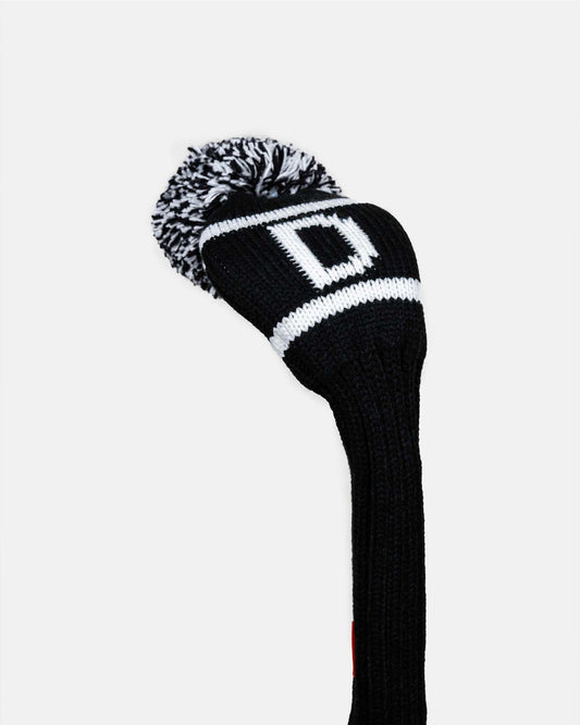 GHOST GOLF BLACK KNIT HEAD COVER